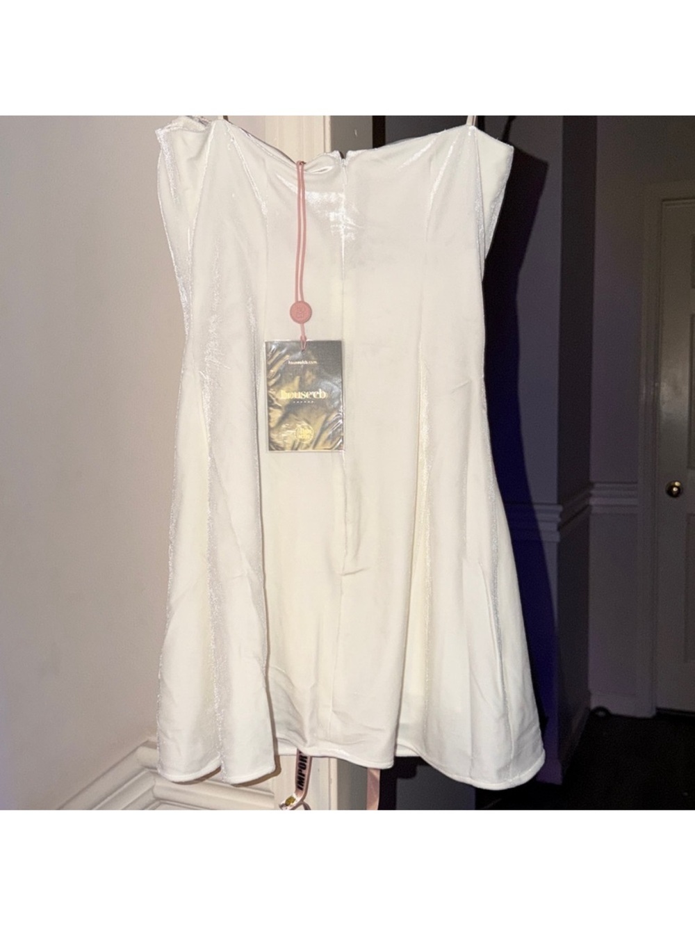 ❤️🔥Firm Price❤️🔥House of CB GRACE Ivory Crystallised Mini Dress - Picture 12 of 16